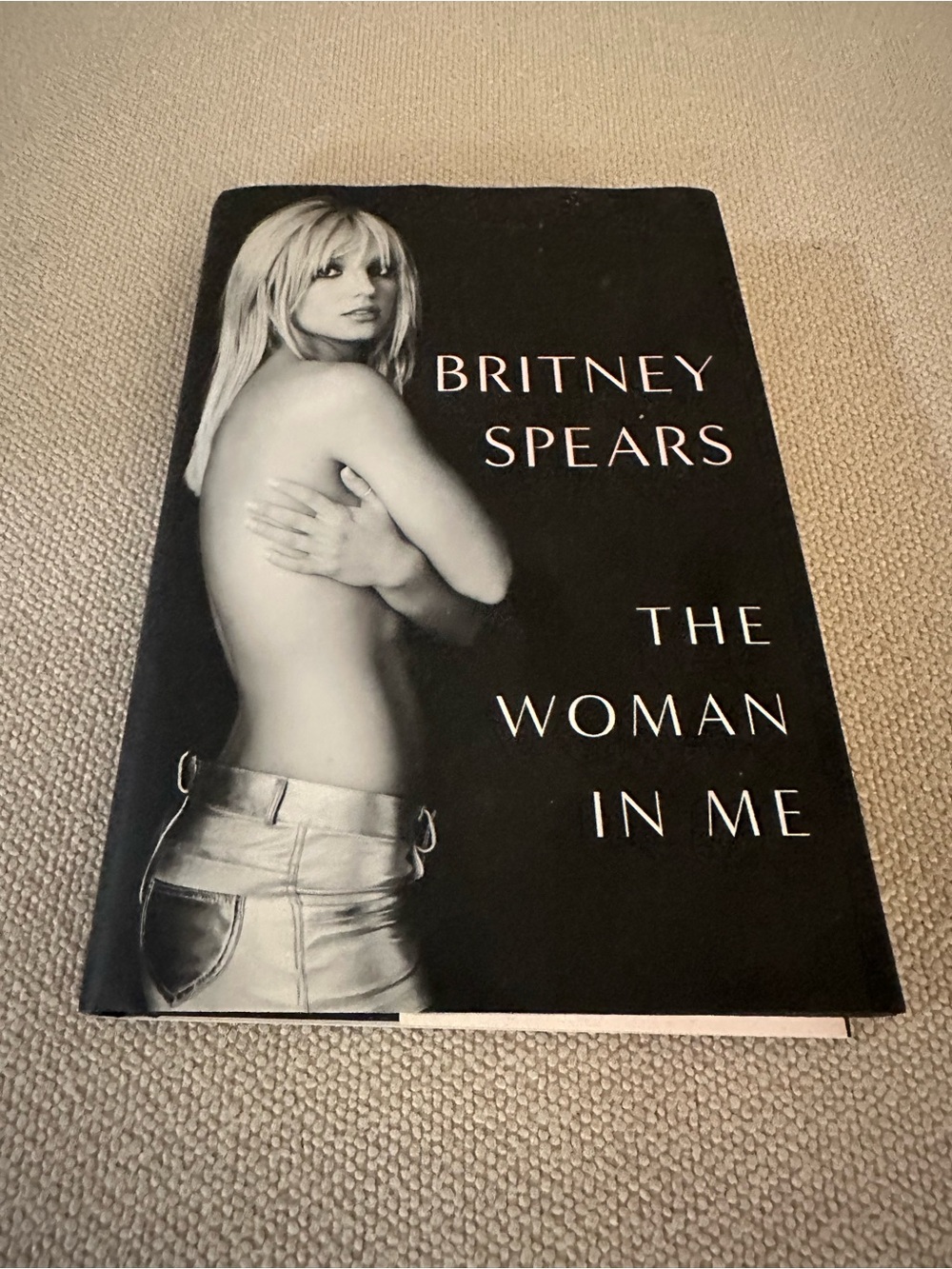 Britney Spears "The Woman In Me" Hardcover Book - Black & White